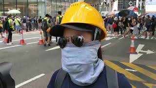 20190728 HKUSU示威者訪問落淚(轉載) hong kong protest, protester cry during interview