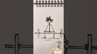 Stickman to Goku powerful💪#stickmans #art #motivation #shorts #short