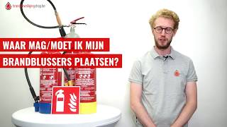 Waar brandblusser plaatsen?