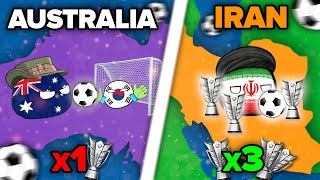 All The Winners In The History of AFC Asian Cup 1956 - 2019 | Countryballs Animation