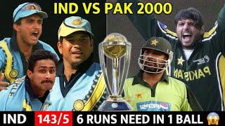 UNBELIEVABLE INDIA VS PAKISTAN COCA COLA CUP 2000 | FULL MATCH HIGHLIGHTS MOST SHOCKING MATCH EVER