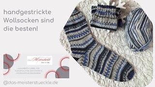 Stricksocken Wollsocken Wunschgröße 36 - 44 selbstgestrickt Norwegermuster