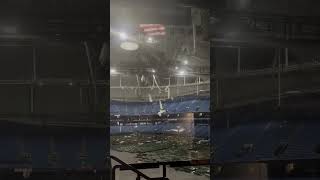 Roof Blow off TROPICANA FIELD during  Hurrican MILTON