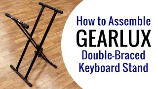 Gearlux Double-Braced Digital Piano Stand Assembly