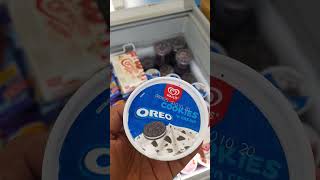 Cobain jajan es krim walls oreo cookies enak banget di indomaret suka mana !? @4anakrambow #shorts