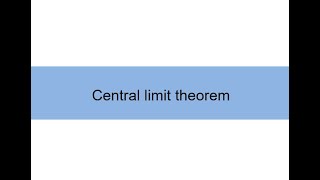 Lecture 3.4: Central limit theorem