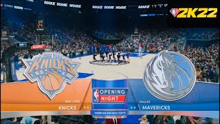 Dallas Mavericks vs New York Knicks NBA 2k22 Highlights