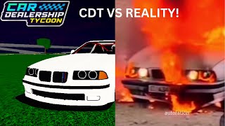 Car Dealership Tycoon Vs Reality-Roblox