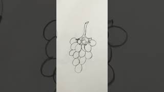 How To Draw A Simple Grapes #shorts #drawing #youtubeshorts #art #artist #pencildrawing