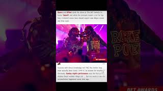 Quavo & Offset reunite at BET awards pt1 #ytshorts #quavo #offset #betawards2023 #reunite #tribute