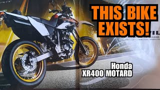 HONDA XR400 MOTARD - a 100% Factory built supermoto that Japan kept from us