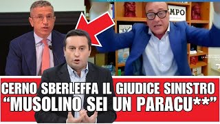 Cerno sberleffa il giudice sinistro: “musolino sei un paracu**!”