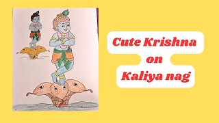 Cute Little Krishna on Kaliya naag / Janmashtami special #janmashtami #satisfying #asmr