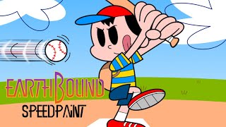 (Speedpaint) Ness batters up