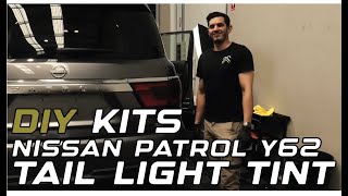 Nissan Patrol Y62 - DIY Tail light Tint Kit