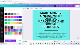 Editing A PLR Product in Canva