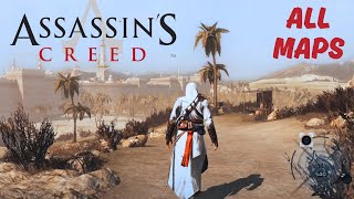 HOW BIG ARE THE MAPS in Assassin's Creed 1? Walk Across the Maps