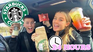 ONLY EATING STARBUCKS FOR 24 HOURS!!!