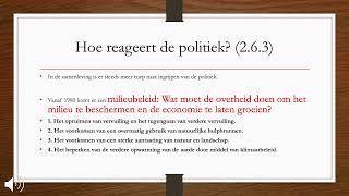 Memo VMBO 3, §2.6 Milieuproblemen in Nederland