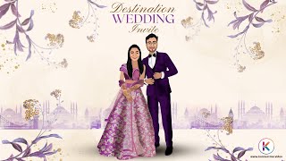 Caricature Wedding Invitations Indian | Caricature Wedding Invitation Video | Wedding Caricature