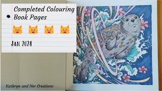 Completed Colouring Book Pages | January 2024