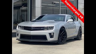 2013 Chevrolet Camaro ZL1 Supercharged V8 6-Speed For Sale Walk-Around Quick Tour Carmel Motors Indy