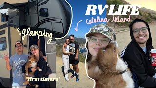 LIVING THE RV LIFE IN MALIBU FOR 3 DAYS!! + day trip to catalina island (OUR FIRST TIME CAMPING)