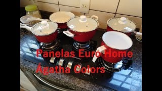 Unboxing Jogo de Panelas Euro Home Ágatha Colors