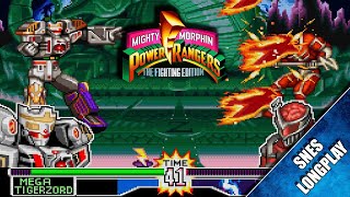 Mighty Morphin Power Rangers: The Fighting Edition (1995) Gameplay Walkthrough FULL GAME [SNES]