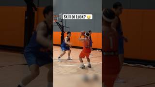 Skill Or Luck? 🤔 #shorts #basketball #basketballtraining #basketballgame