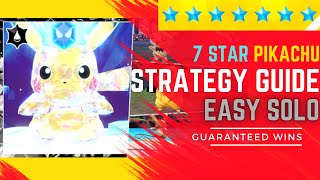 How to Solo the 7 Star PIKACHU Tera Raid Every Time - The Ultimate Winning Strategy!