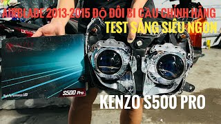 Quá sáng ngon AIRBLADE 2013 - 2015 độ đôi bi cầu led KENZO S500 PRO - #ab_2013_2014_2015_độ_bi_cầu