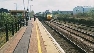 43301 & 43303 in Cross Country livery heading through Whittlesea towards Peterborough from Ely.