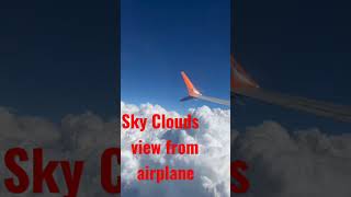 Sky clouds view from airplane. #sky #viral #shorts #airplane #ytshorts.