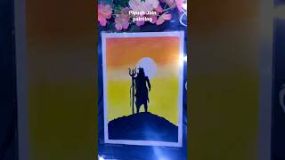 Lord Shiva || Shivji painting 🚩 #shorts #viral #art #shortsvideo