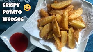 Crispy Potato Wedges | How to make Potato Fries | Easy & Tasty Snack Recipes