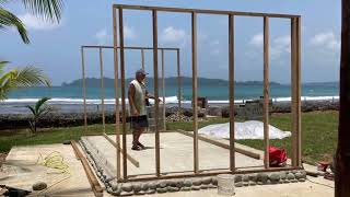 Framing the carport/bodega. Building a beach house Ep. 25