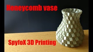 Honeycomb vase 3D printed timelapse - Anycubic koosel plus