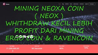 Mining Neoxa Coin  NEOX  WD Kecil Lebih Profit Dari Mining Ravencoin & Ergo