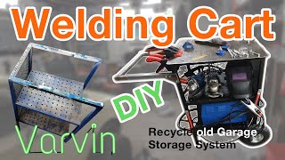 DIY Recycle Garage Storage System Welding Cart