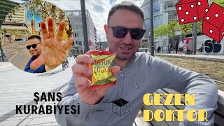 Düsseldorf Almanya gezimde şans kurabiyesi (fortune cookie ) yedim part 2 hd