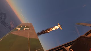 Fly for Your Life - FW 190 A4 (War Thunder Sim + TrackIR + HOTAS)