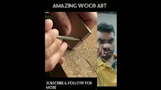 crafted woodwork design, reflecting exceptional artistic skill #artwork #woodart #artwork #woodart