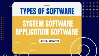 Computer Software and it's Types ⁉️🤔 -  Course lesson