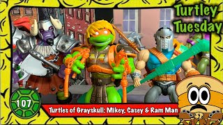 Turtles of Grayskull: Mikey, Casey Jones and Ram Man