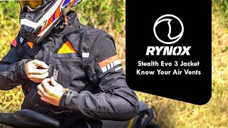 Rynox Stealth Evo 3 Jacket - Know Your Air Vents