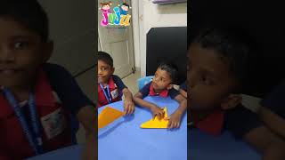 Origami craft by kids #playschoolnearme #jujuinternationalpreschool #kidsactivities #preschool