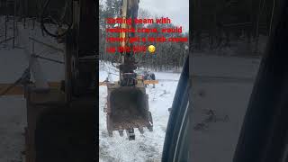 Excavator crane setting beam in house ,can someone tell me how to film edit I will make more videos