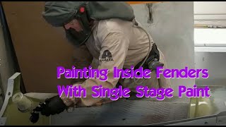 Epoxy And Single Stage Paint -  Inside Fenders On A 1953 F100 Truck