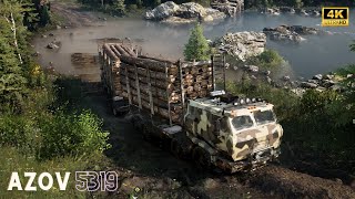 SnowRunner Walkthrough - Forestry Business || Azov 5319 [ 4K 60FPS ] Gameplay